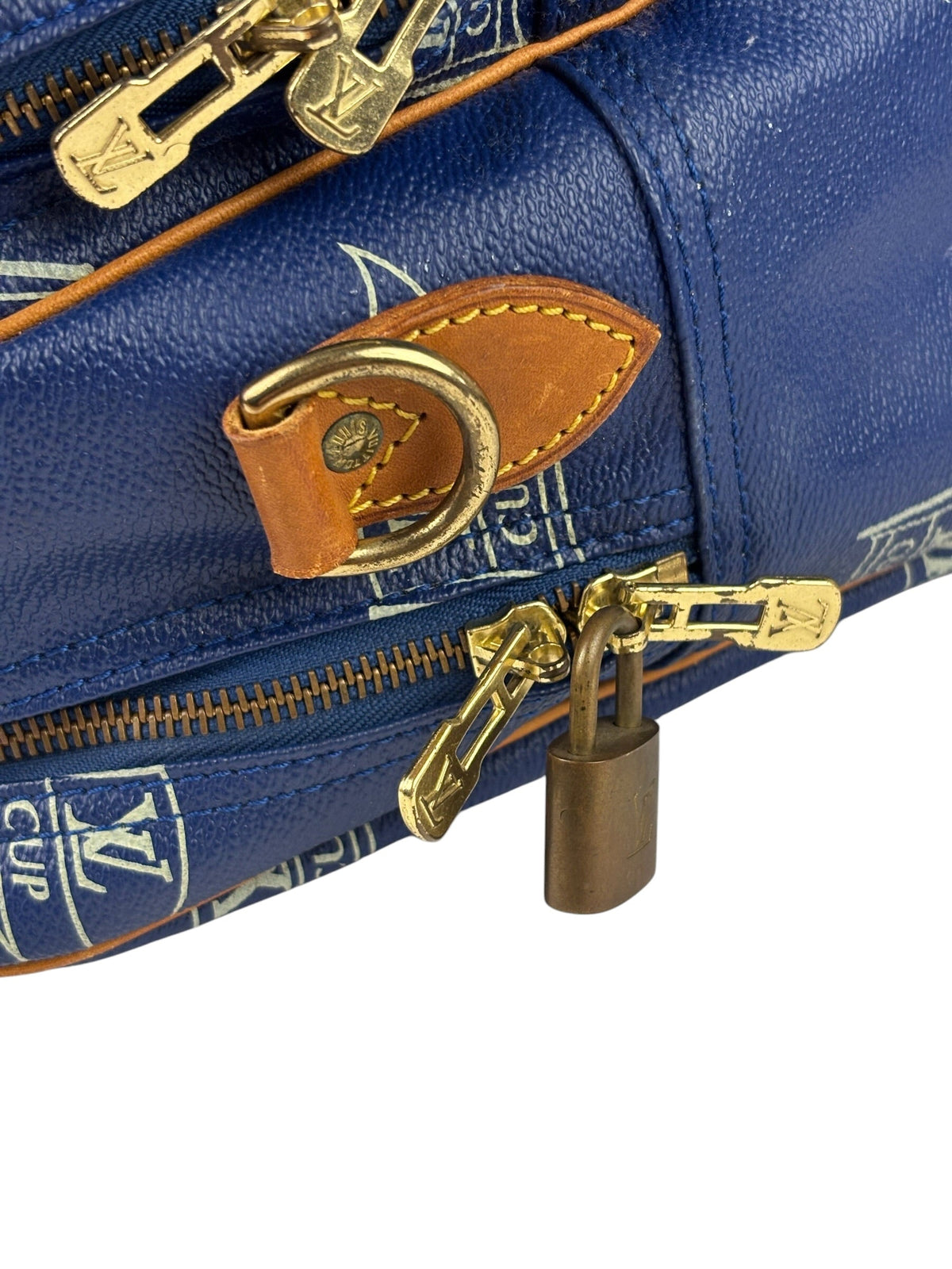 Louis Vuitton Vintage Blue LV Cup Sac Cowes Messenger