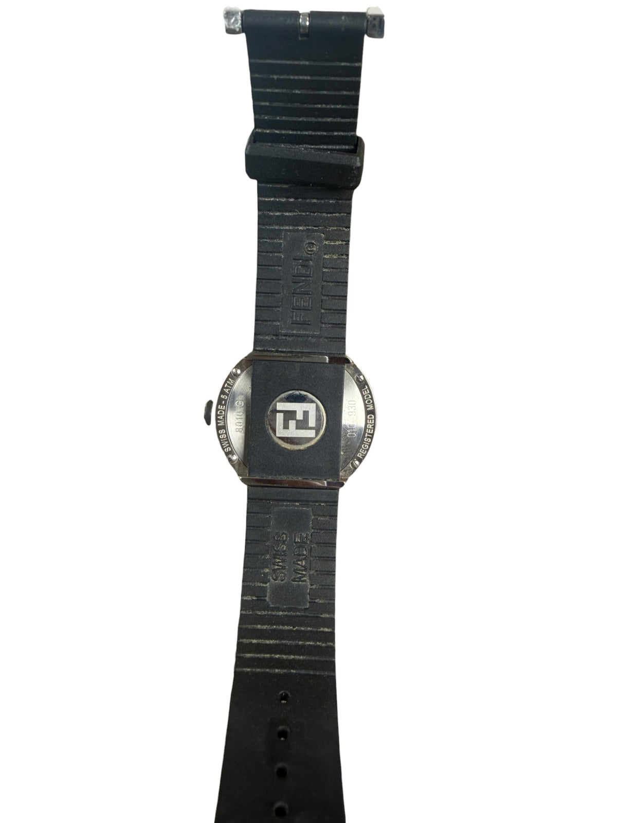 Fendi 8010L White Bubble Face Rubber Strap