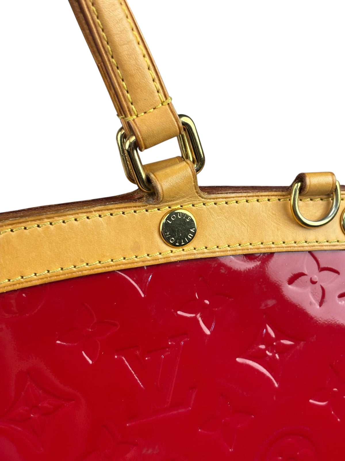 Louis Vuitton Red Vernis Brea Two-Way Bag PM