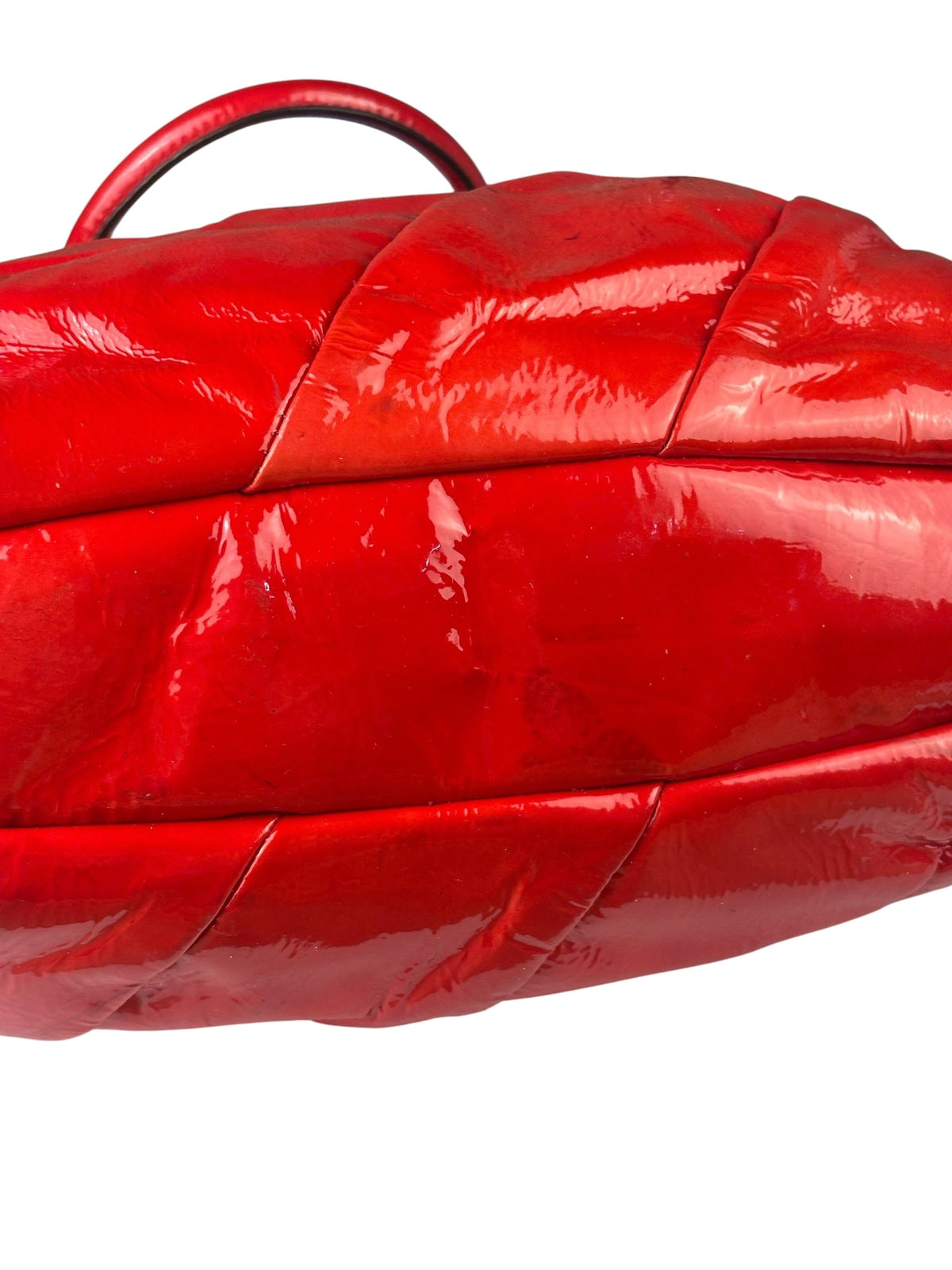 Coach Red Patent Leather Two-Way Bag