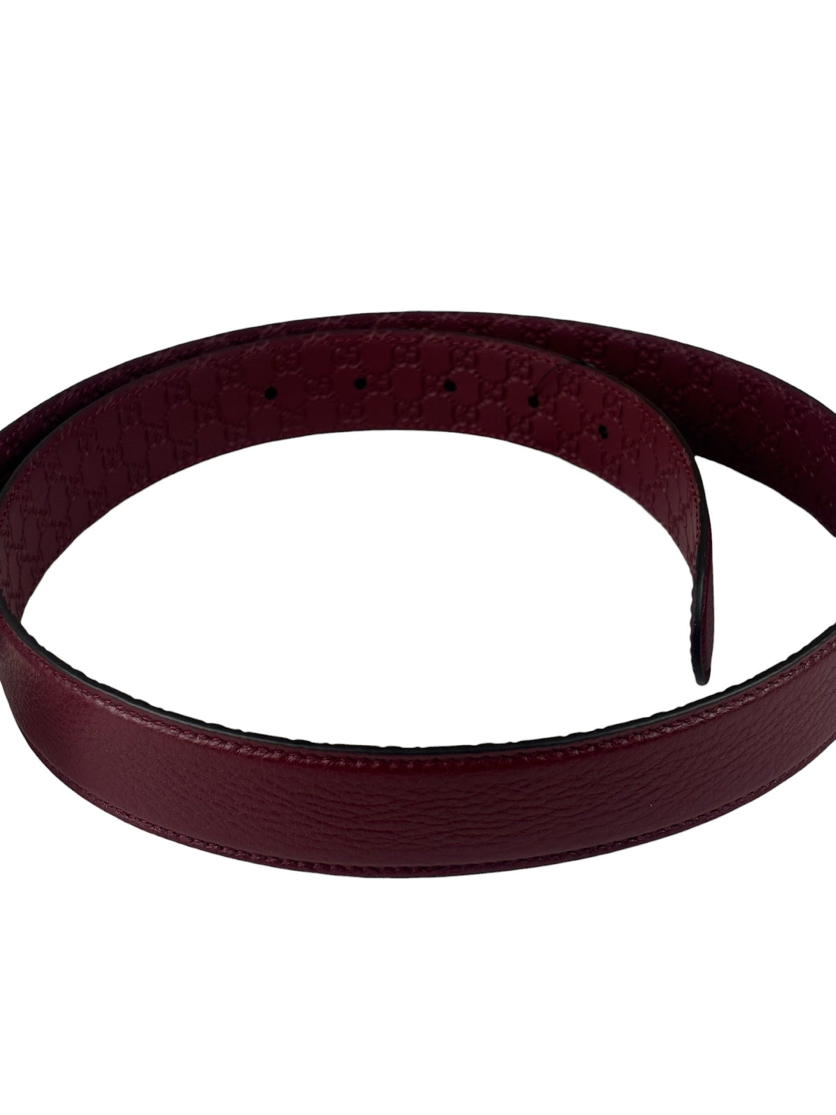 Gucci Burgundy GG Marmont Leather Belt