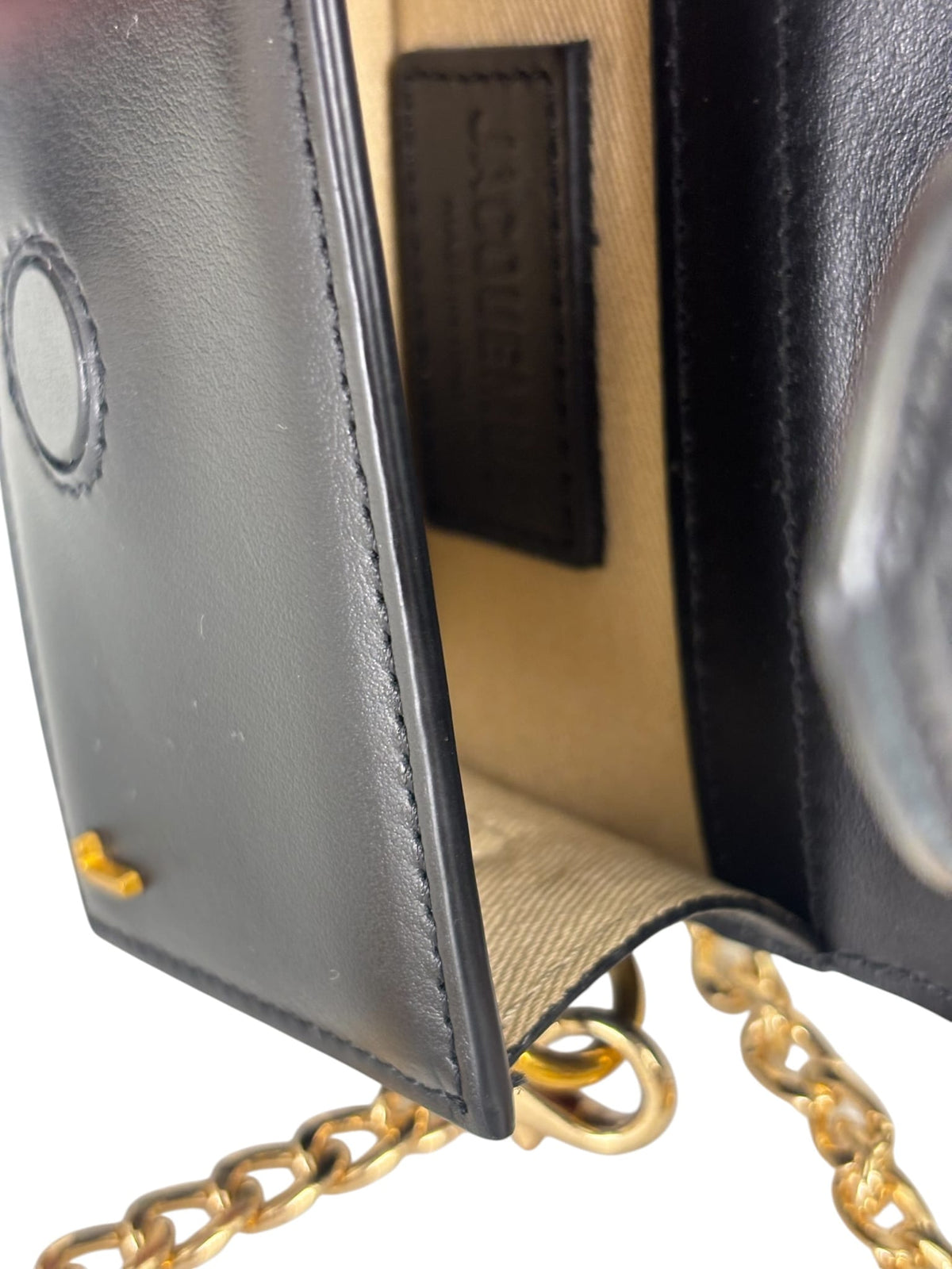 Jacquemus Black Leather Nano Le Petit Bambino Two-Way Bag Replacement Chain