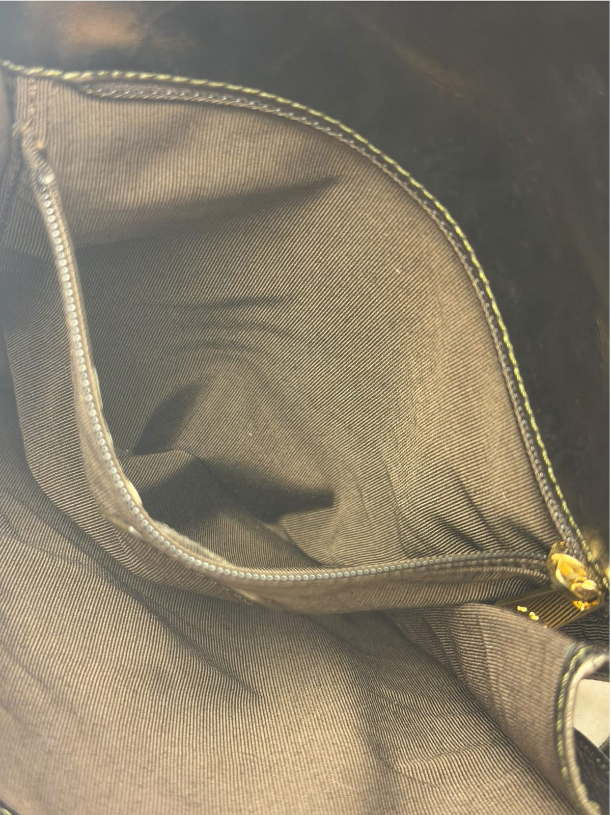 Chanel Vintage Metallic Bronze Lambskin Logo Messenger Bag 1997