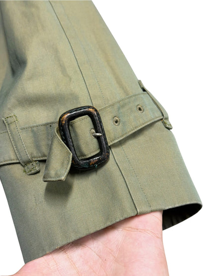 Burberry Vintage Sage Green Trench Coat