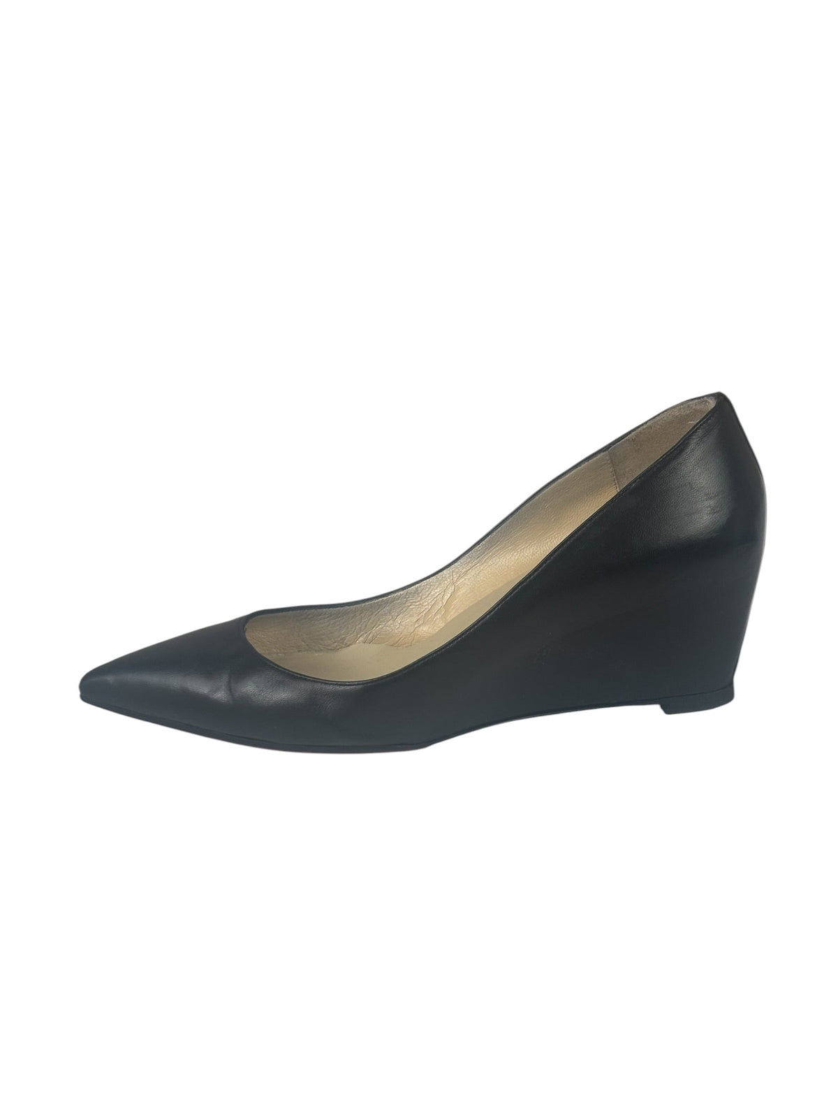 Christian Louboutin Black Leather Agneska Wave Pump