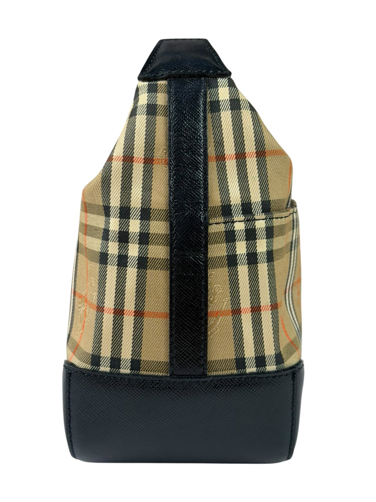 Burberry Haymarket Check Shadow Horse Canvas Shoulder Bag