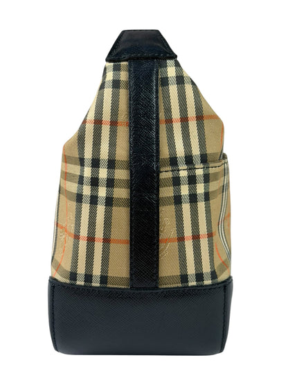 Burberry Haymarket Check Shadow Horse Canvas Shoulder Bag