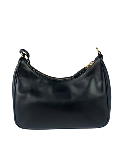 Prada Black Saffiano Leather Re-Edition Two-Way Bag
