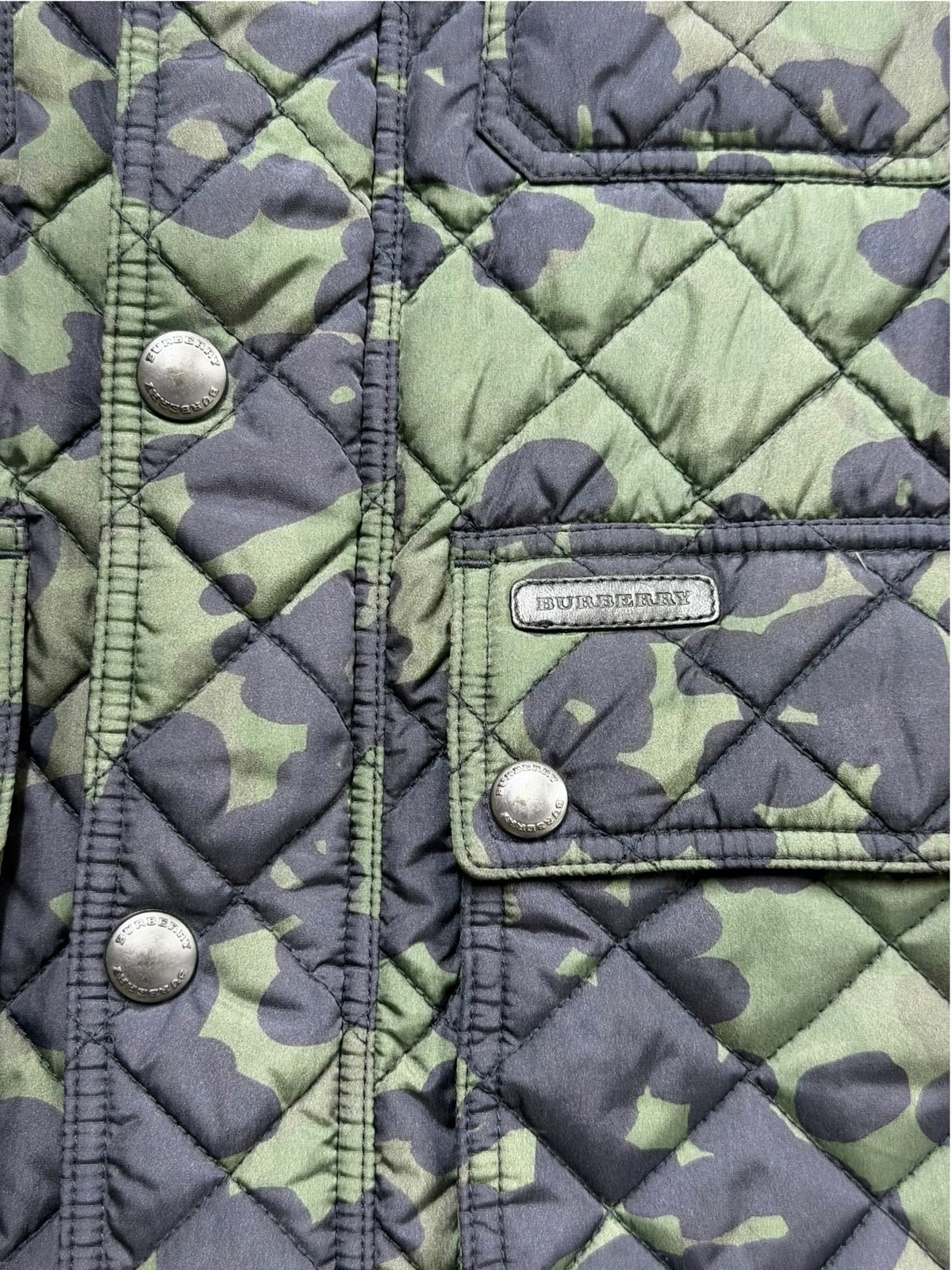 Burberry Kids Camo Quilted Puffer Jacket