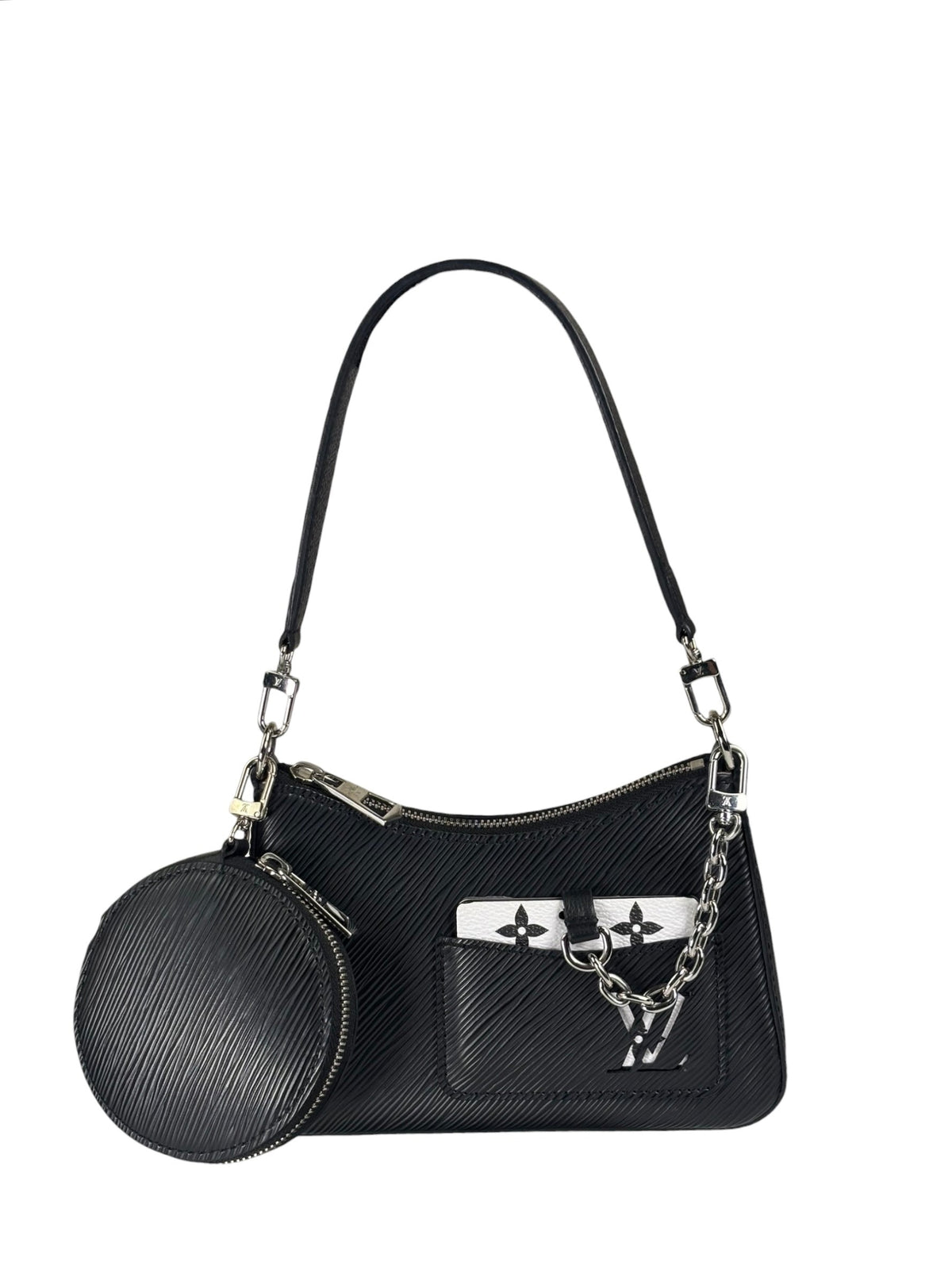 Louis Vuitton Black Epi Leather Marellini Pochette