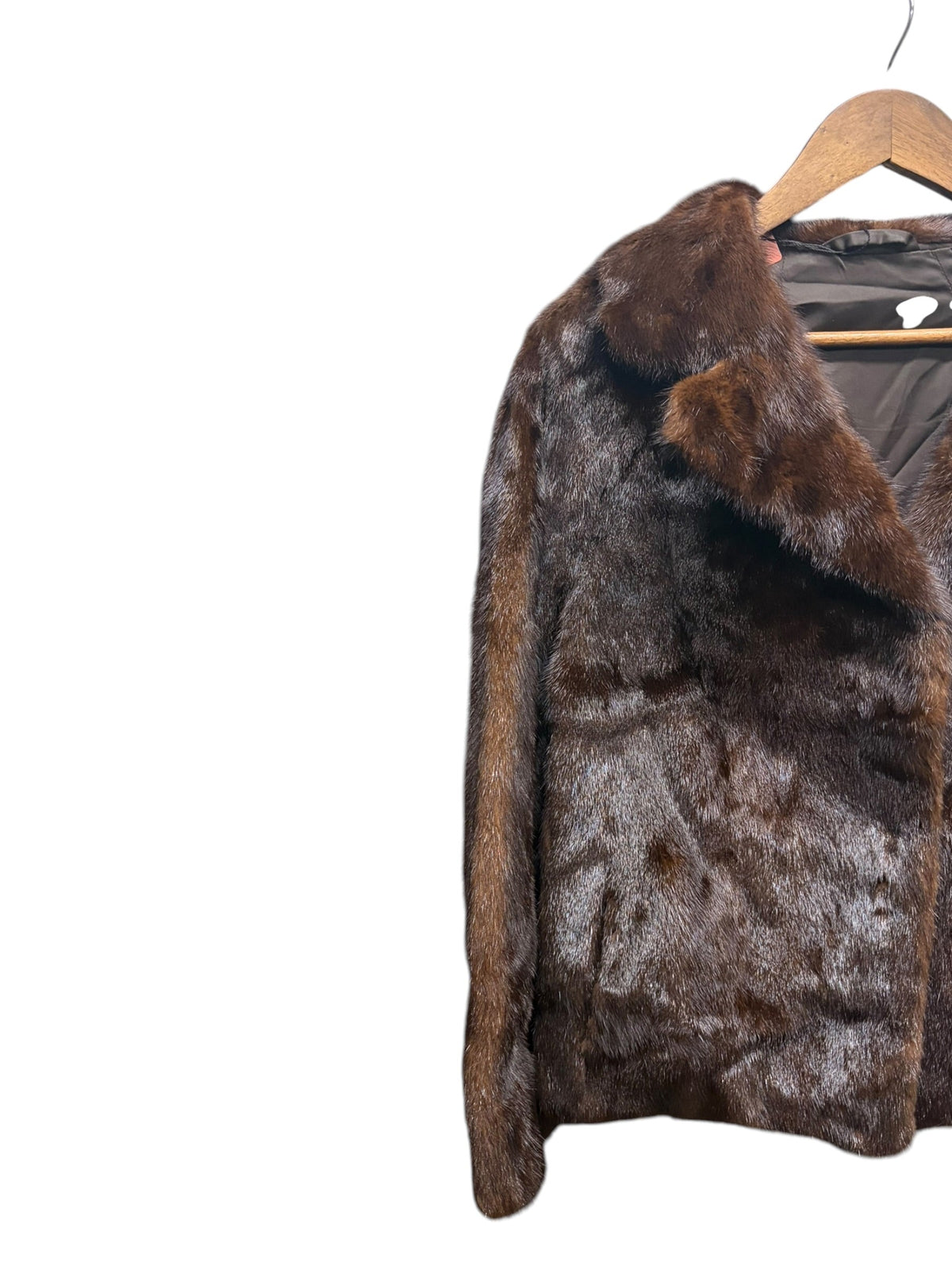 Vintage Saga Mink Dark Hazel Brown Coat