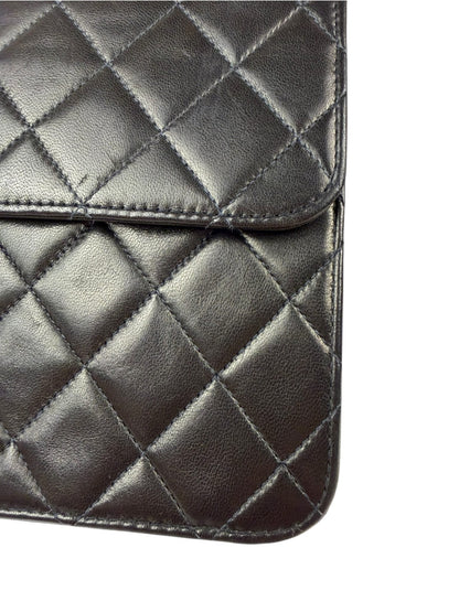 Chanel Balck Quilted Lambskin Square Flap 1991