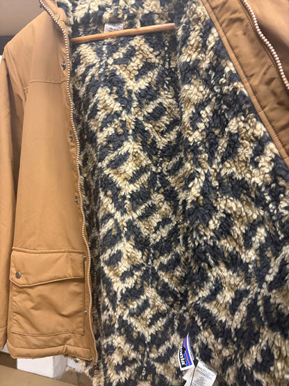 Patagonia Vintage Brown Fleece Lined Coat