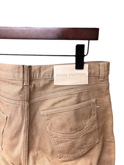 Louis Vuitton Khakhi Cotton Trousers