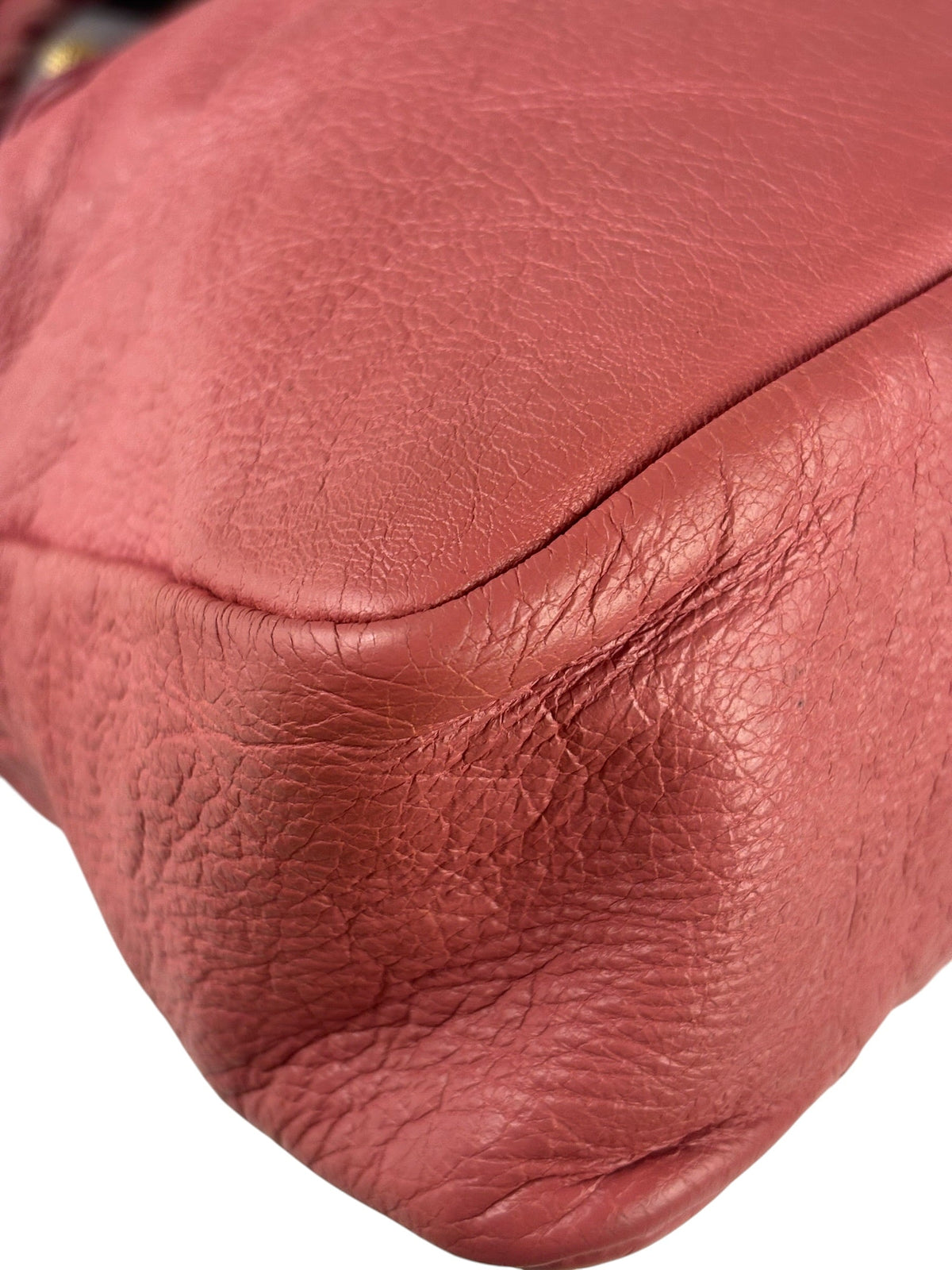 Balenciaga Pink Lambskin Velo Moto Two-Way Bag
