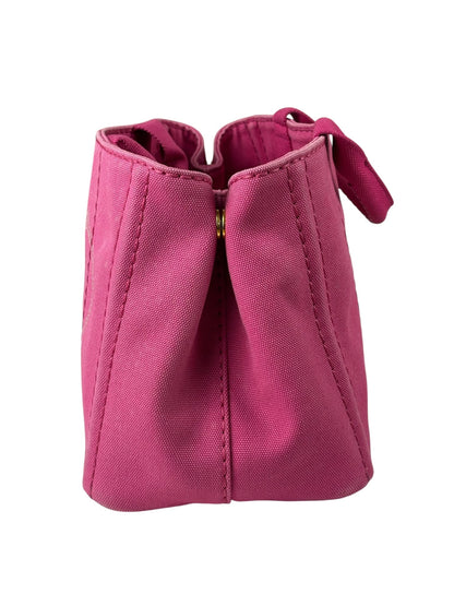 Prada Pink M Canapa Canvas Tote