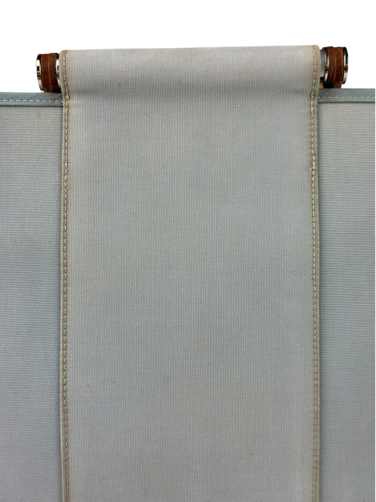 Hermes Light Blue Canvas Leather Trim Cabag Elan Tote