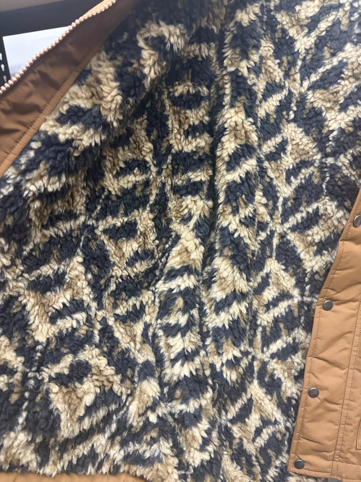 Patagonia Vintage Brown Fleece Lined Coat