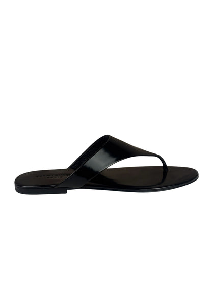 Saint Laurent Black Vitello Marilyn Sandals