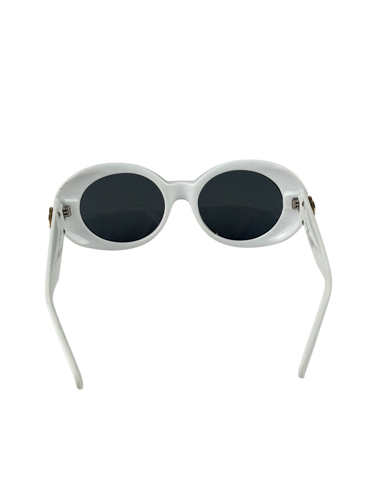 Chanel White Oval Sunglasses