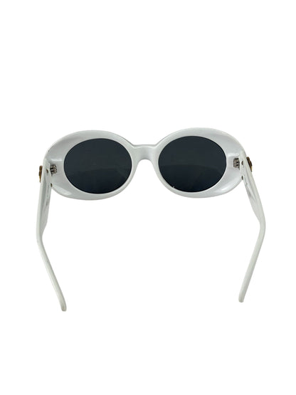 Chanel White Oval Sunglasses