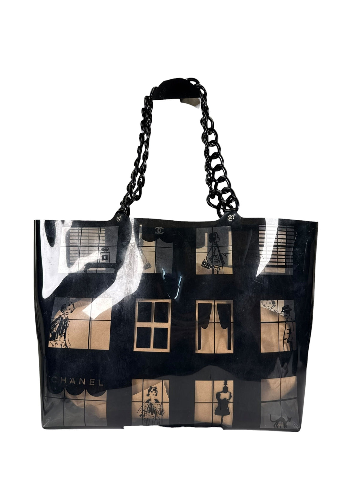 Chanel PVC Coco Window Tote Black 2003-04