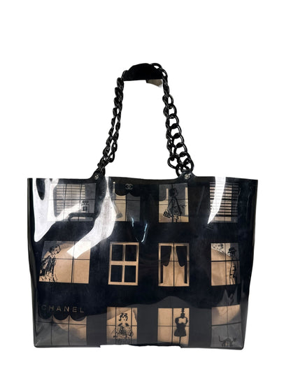 Chanel PVC Coco Window Tote Black 2003-04