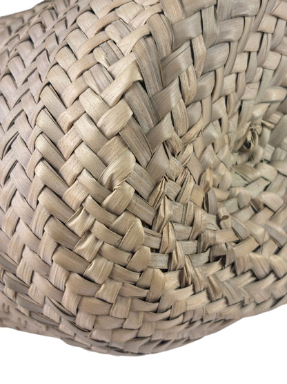 Versace Leather Trim Basket Bag