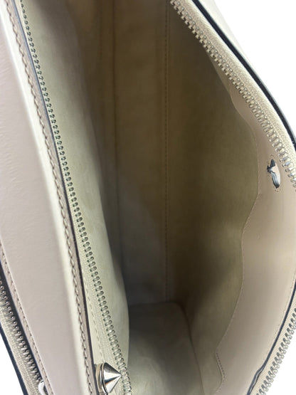Fendi Cream Leather Latte Two-Way Bag