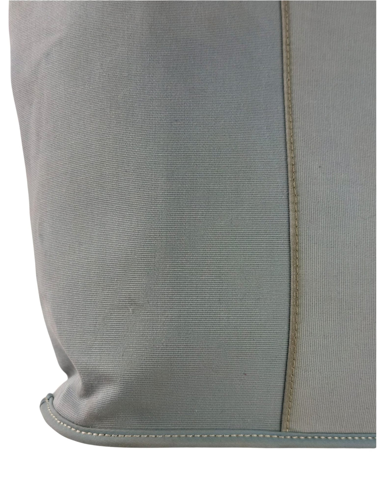 Hermes Light Blue Canvas Leather Trim Cabag Elan Tote