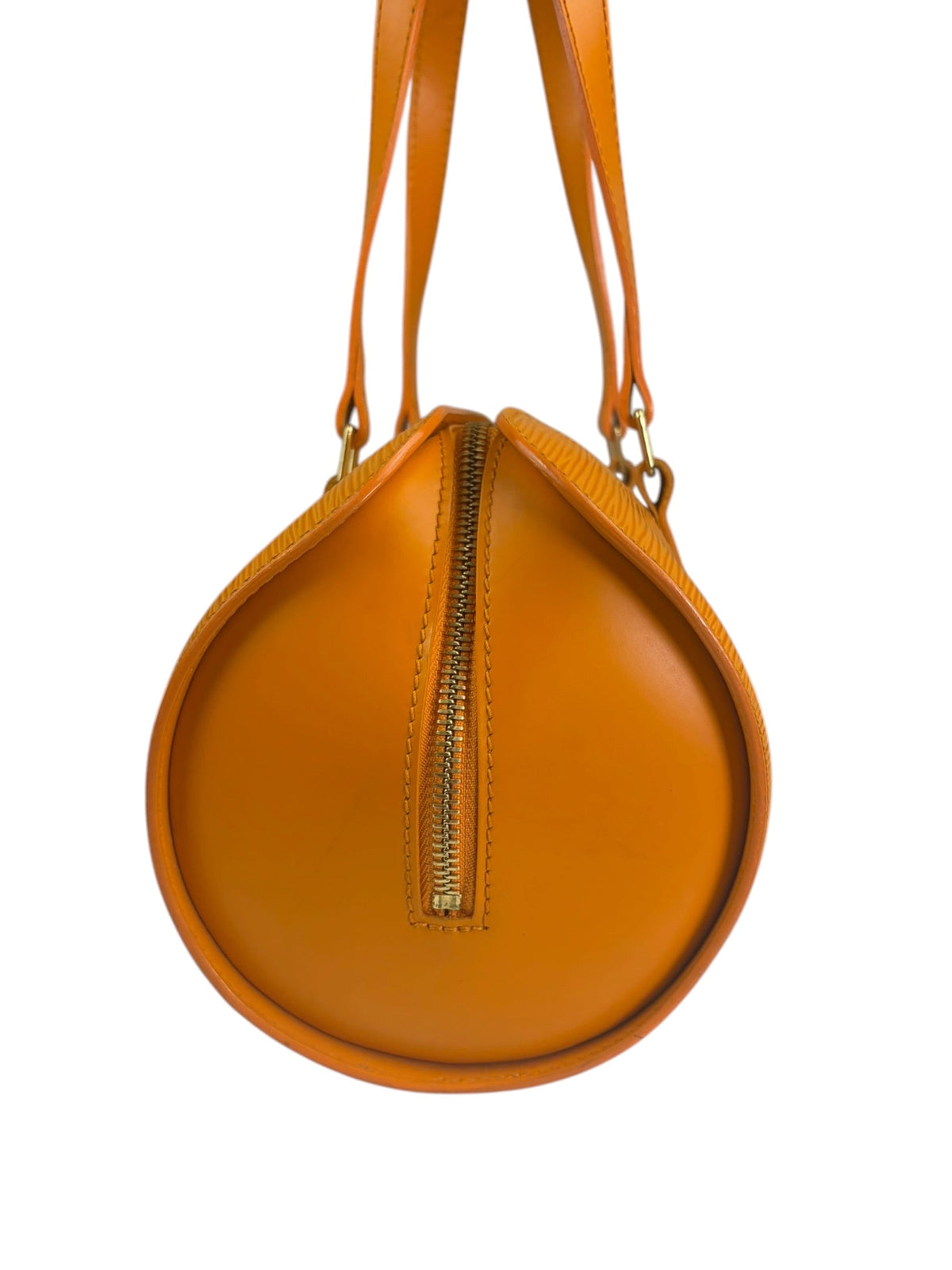 Louis Vuitton Orange Epi Leather Soufflot Handbag