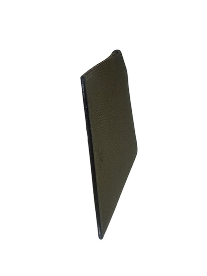 Hermes Vert Loden Calfskin Tarmac Passport Holder