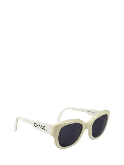 Chanel White Acetate Sunglasses 05247 10601