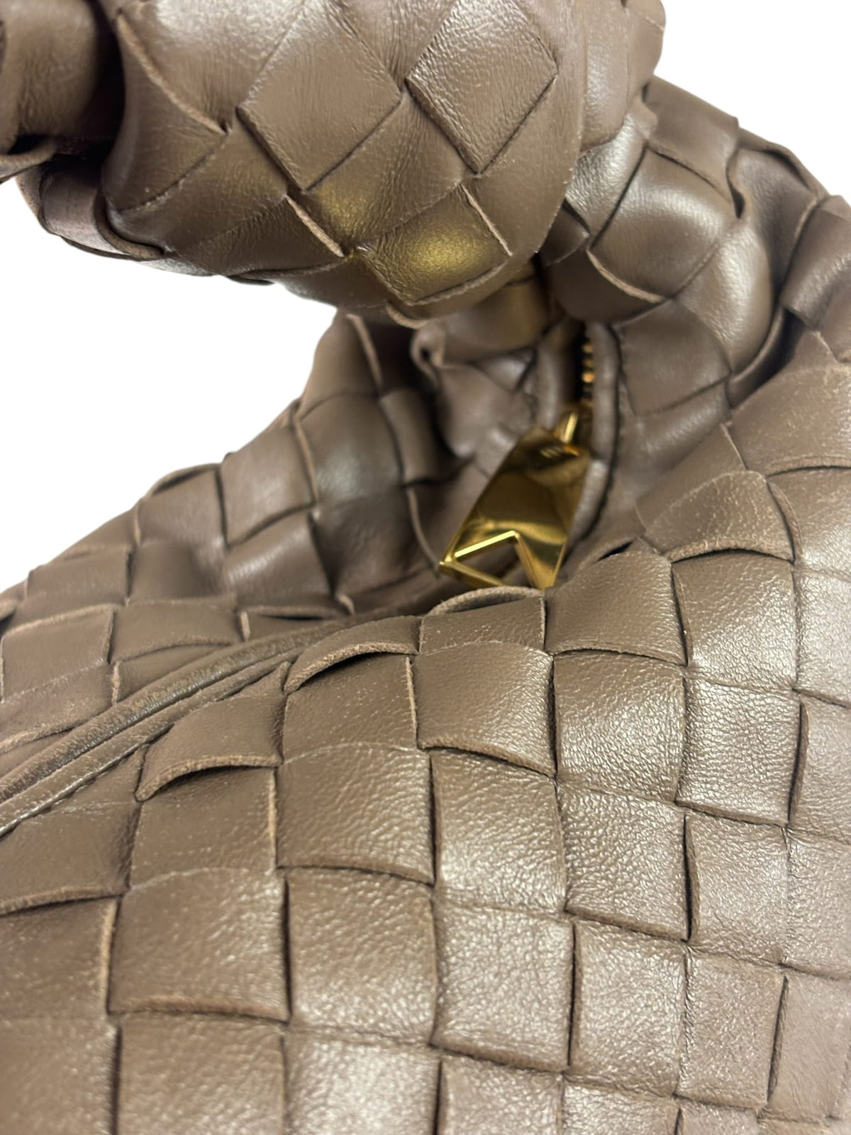 Bottega Veneta Brown Intrecciato Teen Jodie Hobo Bag
