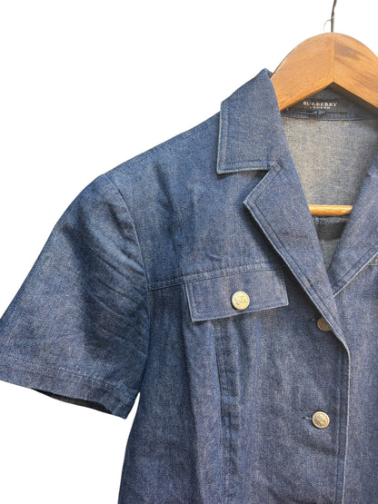 Burberry Blue Denim Short-Sleeve