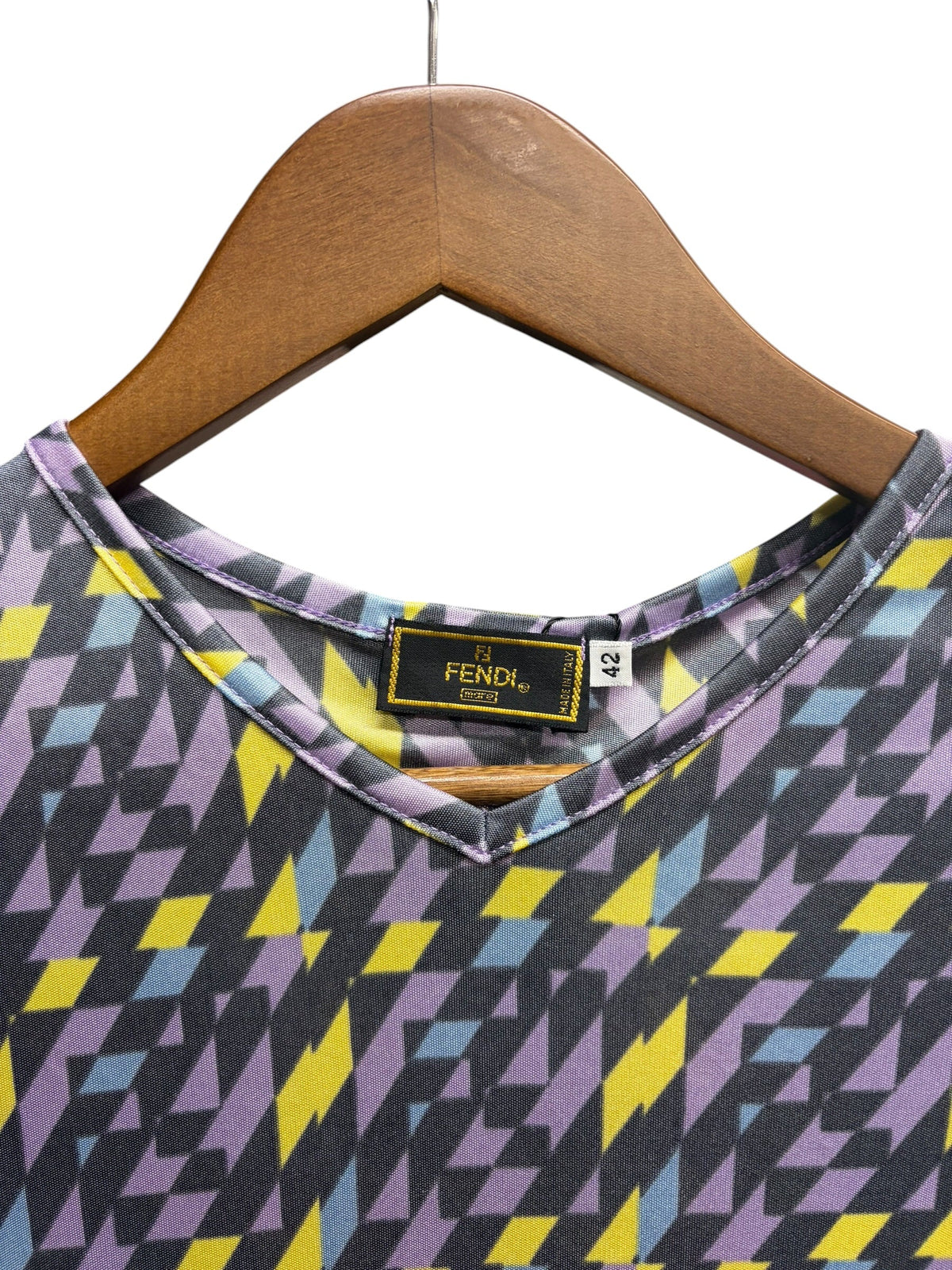 Fendi Vintage Mare Short-Sleeve Top