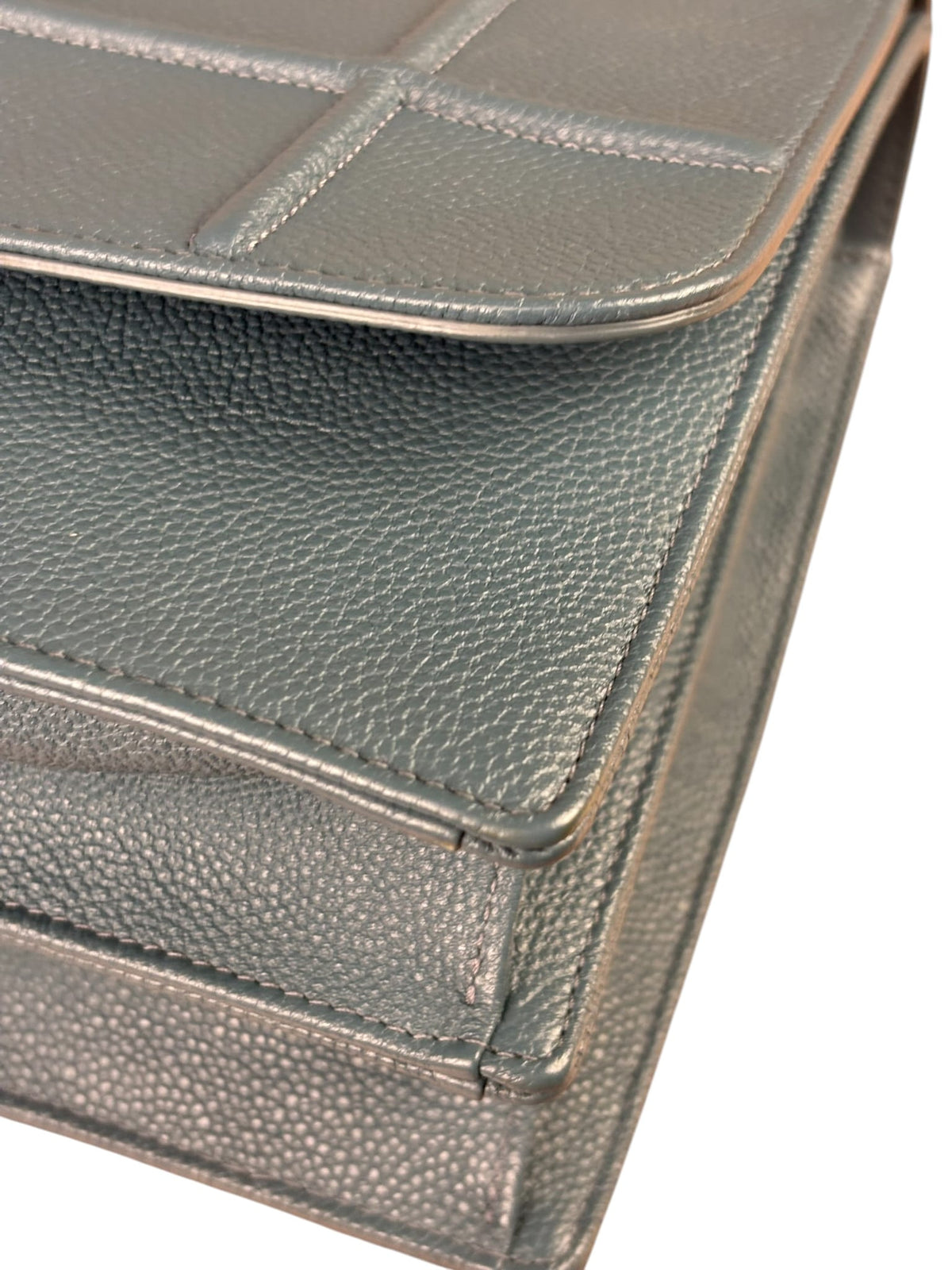 Christian Dior Blue Cowhide Diorama Two-Way Bag