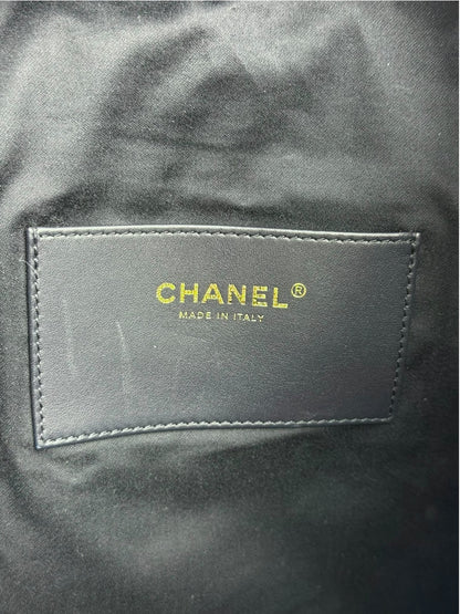 Chanel Navy Quilted Denim/Leather Trim 25 Hobo Bag 2021