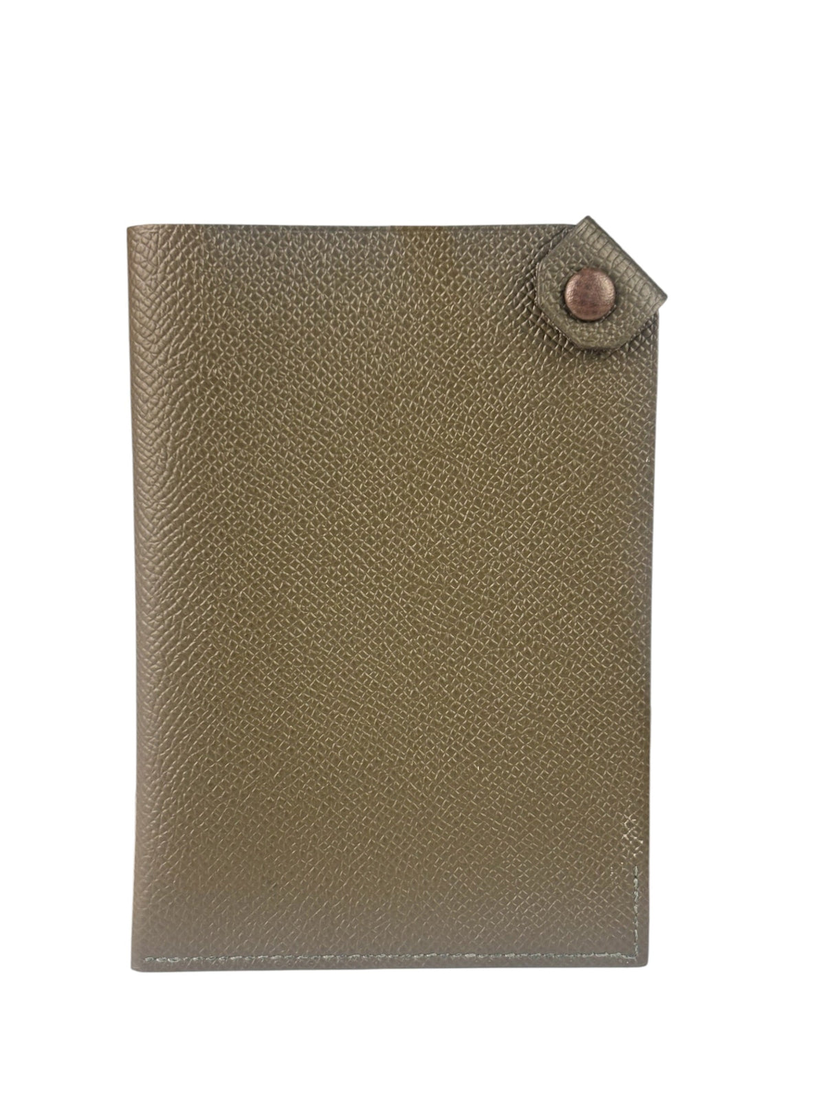 Hermes Vert Loden Calfskin Tarmac Passport Holder