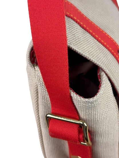 Louis Vuitton Tan/Red Canvas Antigua Besace Messenger Bag PM