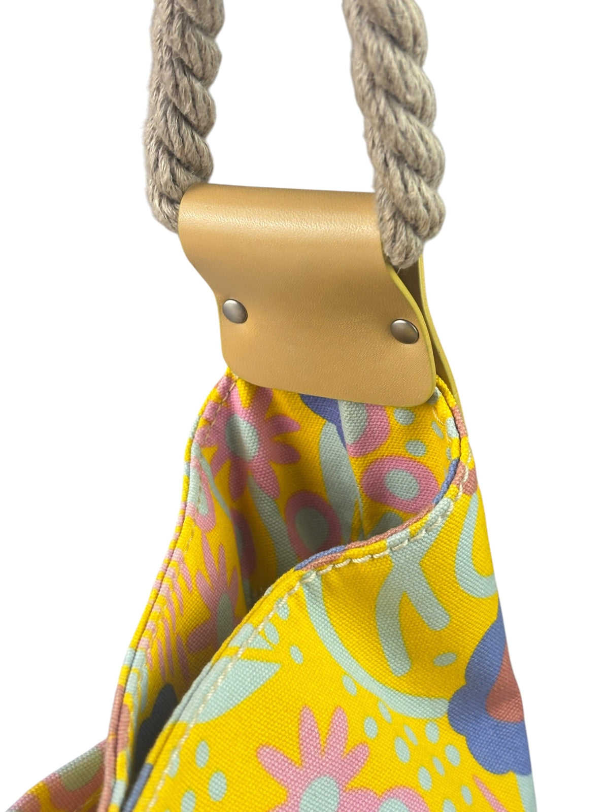 Chanel Canvas CC Floral Camellia Rope Bucket Shoulder Bag 2003
