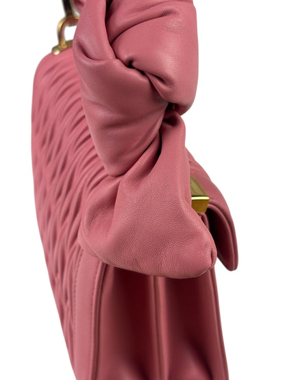 Miu Miu Pink Confidential Nappa Matelassè Leather Shoulder Bag