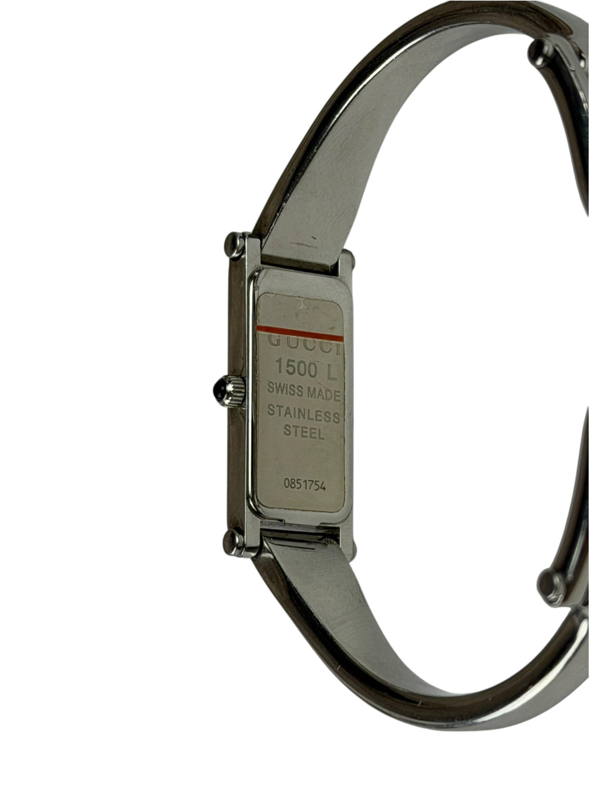 Gucci 1500L Black Dial Bangle Band