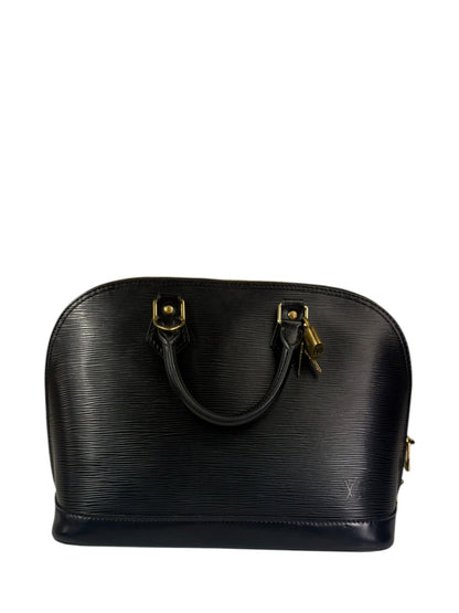 Louis Vuitton Black Epi Leather Alma Handbag PM