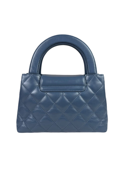 Chanel Blue Quilted Calfskin Nano Kelly Shopper Two-Way Bag 2023