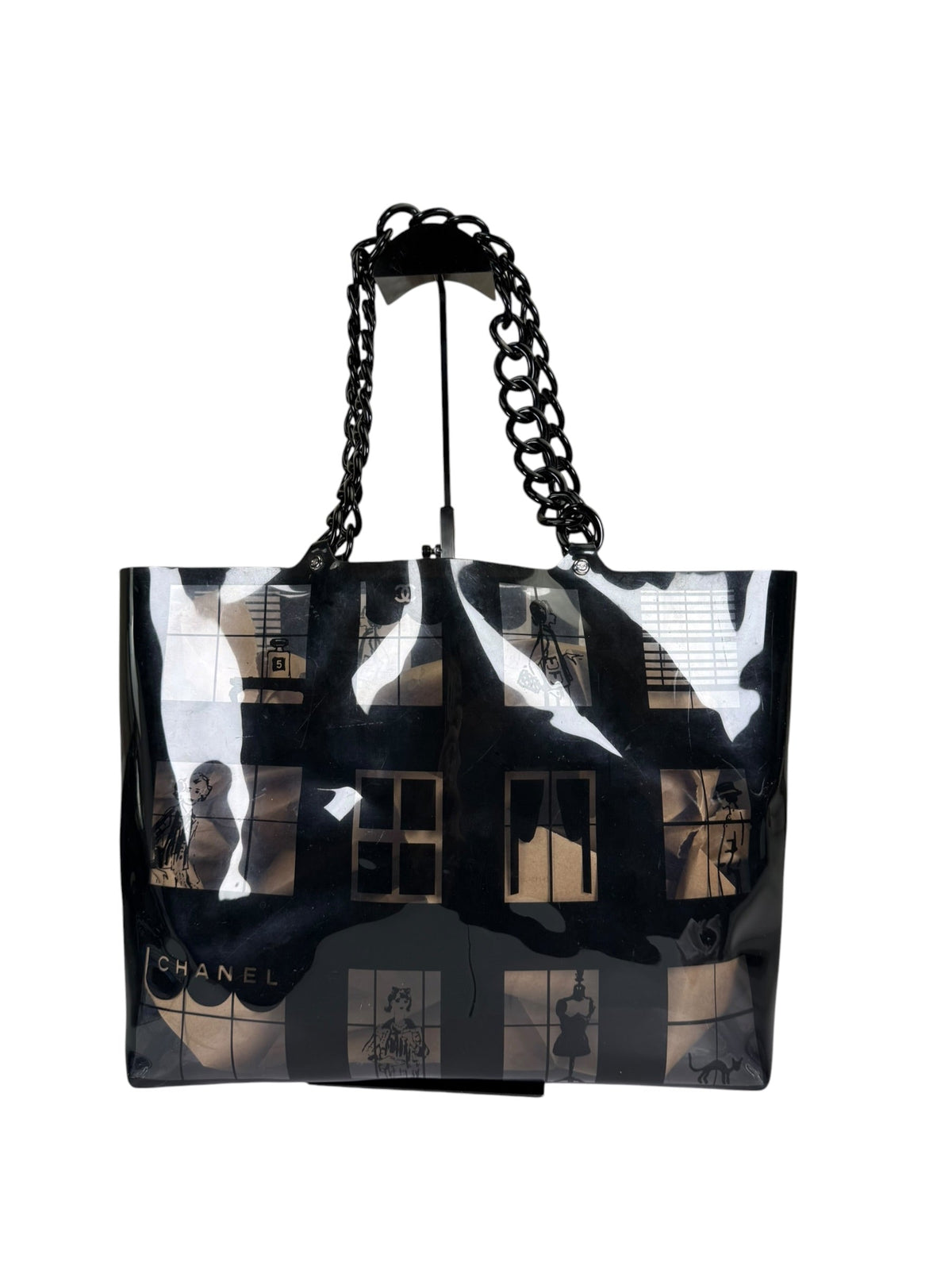 Chanel PVC Coco Window Tote Black 2003-04
