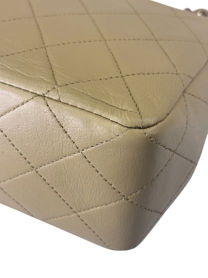 Chanel Vintage Beige Quilted Leather Diana Flap Bag 1989