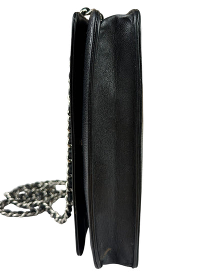Chanel Black Caviar Flap Wallet On Chain 2013