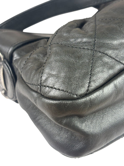 Chanel Grey Quilted Leather Tote Bag 2006