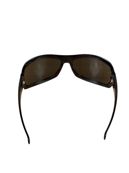 Gucci Black GG.15.1/N/S Black Injection-Frame Shield Sunglasses